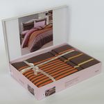  Комплект постельного белья Bahar Linea 1,5 Ранфорс коричневый (160-50) в Симферополе