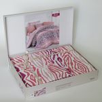  Комплект постельного белья Bahar Gravur Евро Ранфорс розовый (200-50) в Симферополе