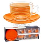  Чайный набор Luminarc Браш мания оранж 12пр. 8984 в Симферополе