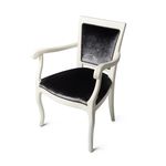  Кресло Shen 7066 Бейти белый Бархат серый в Симферополе