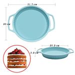  Форма силиконовая МИРНУРИ 3467, с металличесим ободом, волнистая 32x26x3.2 см в Симферополе