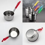  Ковш из нержавеющей стали пластиковая ручка 18см 1244-1 МИРНУРИ в Симферополе