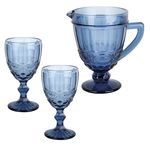  Набор бокалов с графином Lenardi 588-434, 6 шт, синий, ПУ, 250 мл в Симферополе