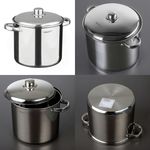  Кастрюля Катунь KT04-D-72, Гретта, из нержавеющей стали, с крышкой, d22 см, 7.3 л в Симферополе
