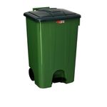  Мусорник Senyayla 4265 с педалью 85 л зеленый 75x46x48 см в Симферополе