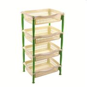  Полка овощная Дунья 4-х 04204; ЗЕЛЕНО-КРЕМОВЫЙ в Симферополе