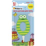  Свеча детская для торта Paterra 401-521 ЦИФРА 0 в Симферополе