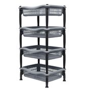  Полка овощная Дунья 4-х 04204; ЧЕРНО-СЕРЕБРЯНЫЙ в Симферополе