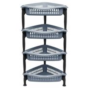  Полка овощная Дунья угловая 04214; ЧЕРНО-СЕРЕБРЯНЫЙ в Симферополе