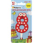  Свеча детская для торта Paterra 401-529 ЦИФРА 8 в Симферополе