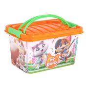  Контейнер для игрушек Дет. Альт 44 Котёнка 7л прямоуг. с крышкой 7649 в Симферополе