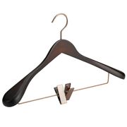  Плечики Ушин 9713G-G-W с зажимом для брюк дерево 44см в Симферополе