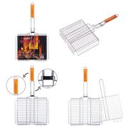  Решетка Скаут 0704 31х25х5,5 см, хром, деревянная ручка в Симферополе