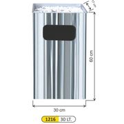  Мусорник Смет 1216 прямоуг. хром 60x30x17см из нержавеющей стали AISI430 в Симферополе