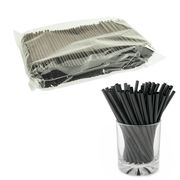  Трубочки барные 5х125мм прямые 400шт. черные 31687 в Симферополе