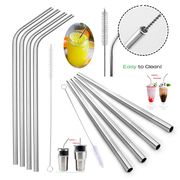  Трубочки барные металлические 5шт. коктейль блистер DS-0001 в Симферополе