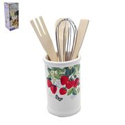  Подставка Лавенир для столовых приборов керамическая Клубничное лето HC150R-P67/81397 в Симферополе