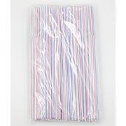  Трубочки барные  5х210мм с изгибом 250шт полосатые в Симферополе