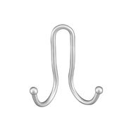  Metaltex 404802 крючок настенный двойной Вива 7x9 см в Симферополе