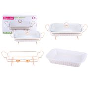  Мармит Kamille 6417, прямоугольный, керамический,  с подставкой, 36,5x23x6 см в Симферополе