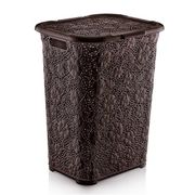  Корзина бельевая DDStyle Дунья 05017, Ажур, коричневая, 50 л в Симферополе