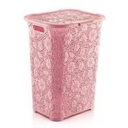  Корзина бельевая DDStyle Дунья 05017, Ажур, розовая, 50 л в Симферополе