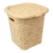  Корзина бельевая DDStyle Дунья 05117, Ажурная, бежевая,15 л в Симферополе