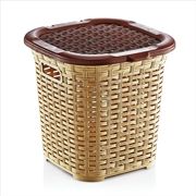  Корзина бельевая DDStyle Дунья 05107, плетенка, бежевая, 15 л в Симферополе