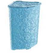  Корзина бельевая DDStyle Дунья 05015, Ажурная, угловая, голубая, 52 л в Симферополе