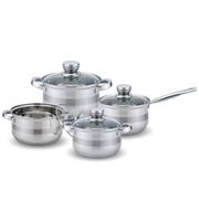  Набор кастрюль Kelli 4213, из нержавеющей стали, 8 предметов (3.7 л, 2.1 л, 5 л, 2.7 л) в Симферополе