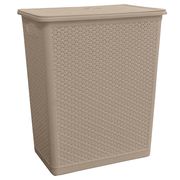  Корзина бельевая Profit House Профит 221306927/03, Wenge, бежевая, 39.9x27.2x46 см, 35 л в Симферополе