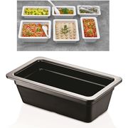  Гастроемкость Кульсан 11300.BL, Меламин GN. 1/3, 17.6х32.5 см,  h:100 мм, черная в Симферополе