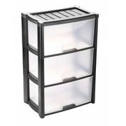  Комод Альтернатива М7924, Колорит, 3-х секционный, черный, 47.5х30хh90 см в Симферополе