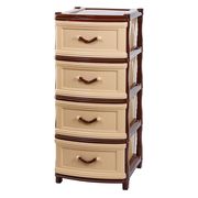  Комод Эльф 068, Classikа, плетека, бежевый, 4-х секционный, 40х48хh98 см в Симферополе