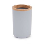  Стакан для зубных щёток Альтернатива Бамбук М8054 серый в Симферополе