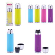  Термос Kamille 2001А, из нержавеющей стали, с прорезиновым покрытием (1 чашка) 500 мл в Симферополе