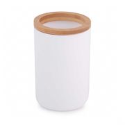  Стакан для зубных щёток Альтернатива Бамбук М8052 белый в Симферополе