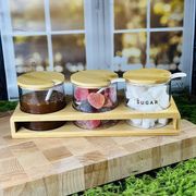  Набор для специй Lenardi 160-231, 3 предмета с ложками на подставке, стекло, ПУ в Симферополе