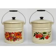  Ведро КМЗ Эмаль 41204-242-У2 Слоновая кость МИКС с крышкой 12 л в Симферополе