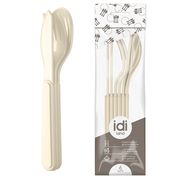  Набор ложка, вилка, нож Profit House Профит 221135225/01, светло-бежевый, 3 предмета в Симферополе