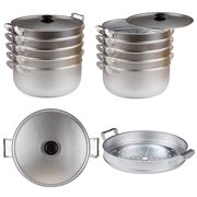  Мантоварка Калитва 181345, Манты-казан с фланцем, Сетка, алюминиевый, 4-х ярусный, d34 см, 13 л в Симферополе