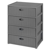  Комод Эльф 4-х Элеганс 443 55х41х81см; ГРАФИТОВЫЙ в Симферополе