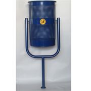  Урна Завод им. Фрунзе стационарная 1-а опорная U-образная темно-синяя h82 см d33 см в Симферополе