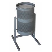  Урна Завод им. Фрунзе переносная оцинкованная серебристая металлическая с прижимом h51 см d33 см в Симферополе