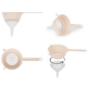  Сито Альтернатива М8316, с воронкой, бежевое, 13 см в Симферополе