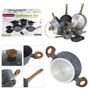  Набор Kamille 4440, 12 предметов: кастрюли d20 см, d24 см, d28 см, ковш d16 см, сотейник d28 см, сковорода d24 см в Симферополе