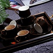  Кофейный набор Kosova FIN-530/12530 фарфоровый 12 предметов 120 мл черный глянец в Симферополе