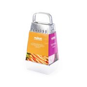  Тёрка металлическая Никис Тм-2у.к, пирамидальная, 4-х сторонняя, с металлической ручкой, с контейнером в упаковке в Симферополе