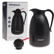  Термос 1.5 л Офенбах 101332 из нержавеющей стали черный с кнопкой в Симферополе