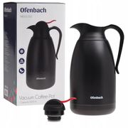  Термос 2 л Офенбах 101333 из нержавеющей стали черный с кнопкой в Симферополе